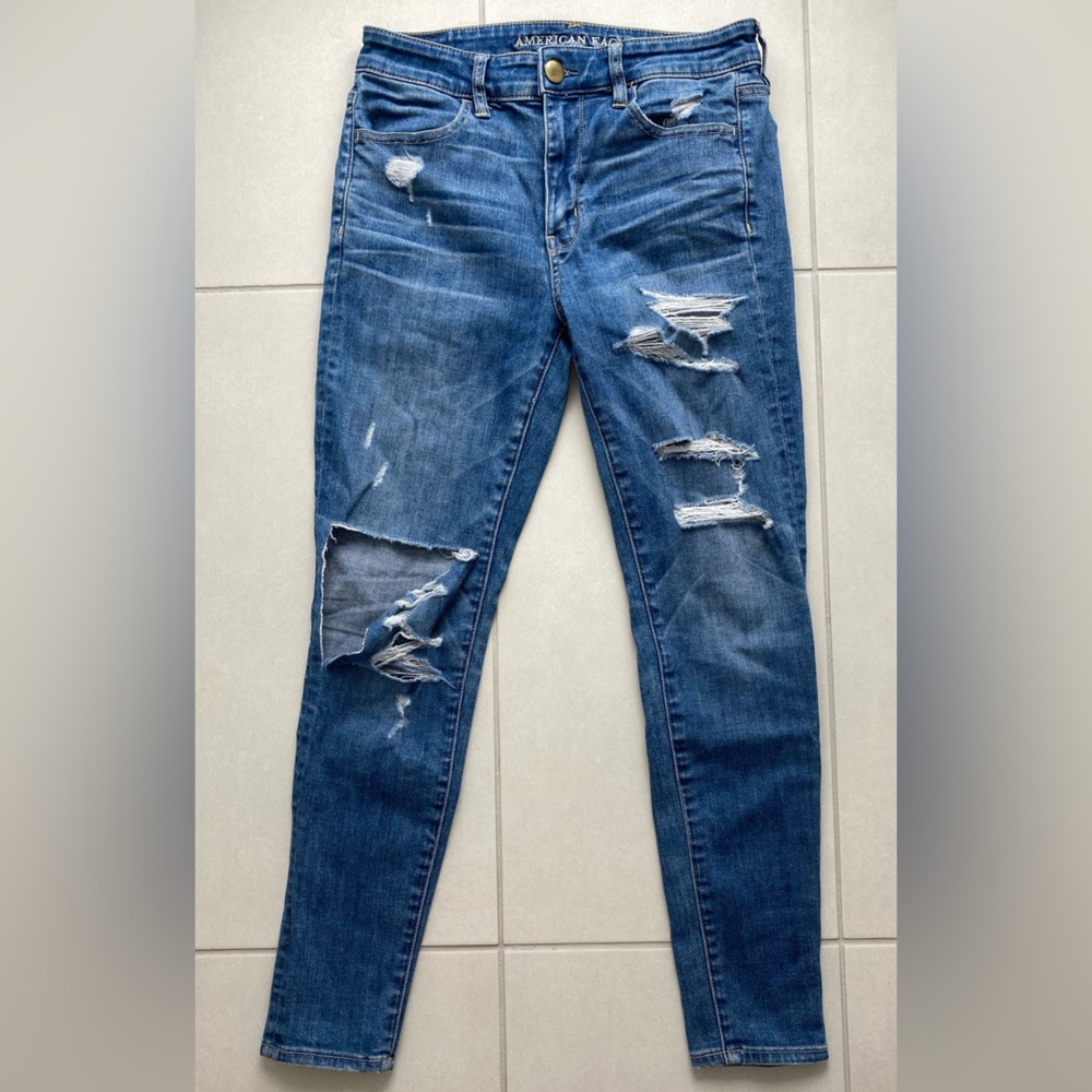 American Eagle High‑Rise Skinny Jeggings – Next Level Stretch | Size 6 Short